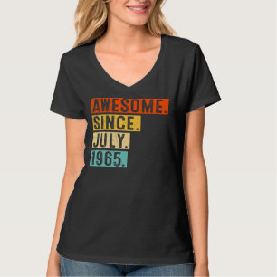 Camiseta Incrível desde julho de 1965 Vintage 57th Birthday