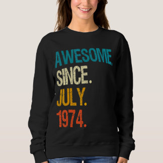 Camiseta Incrível desde julho de 1974 48º aniversário de 48