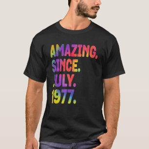 Camiseta Incrível desde julho de 1977 46 anos 46 anos