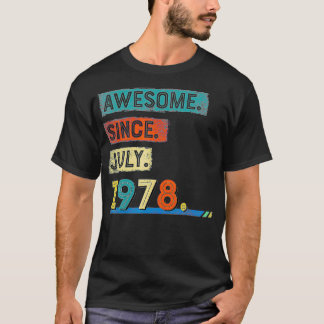 Camiseta Incrível desde julho de 1978 43º Homens de Anivers