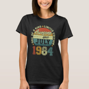 Camiseta Incrível desde julho de 1984 38º aniversário 38 an