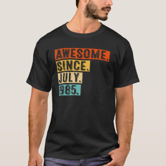 Camiseta Incrível desde julho de 1985 Vintage 37º aniversár