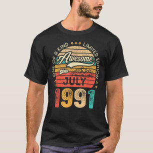 Camiseta Incrível Desde Julho De 1991 32 Anos 32 Anos