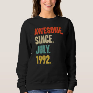 Camiseta Incrível Desde Julho De 1992, 30 Anos, 30 Birthda