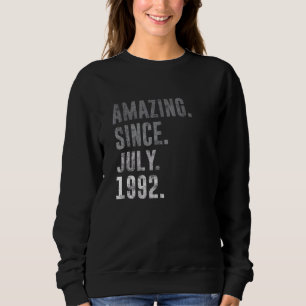Camiseta Incrível desde julho de 1992 aniversário de 30 ano