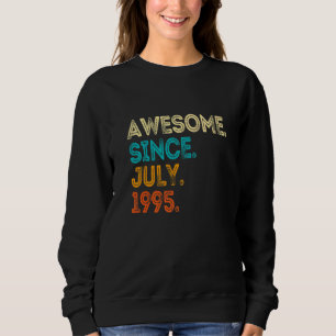 Camiseta Incrível Desde Julho de 1995  27 Anos Homens Mulhe