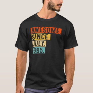 Camiseta Incrível desde julho de 1995 Vintage 27th Birthday