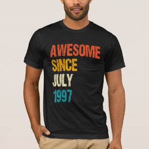 Camiseta Incrível Desde Julho De 1997 25 Aniversário De 25 