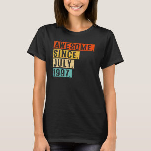 Camiseta Incrível desde julho de 1997 Vintage 25 Birthday