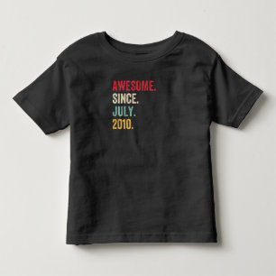 Camiseta Incrível desde julho de 2010 Aniversário