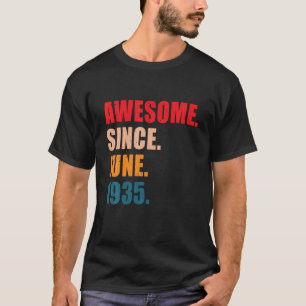 Camiseta Incrível Desde Junho De 1935 Vintage Personalizou