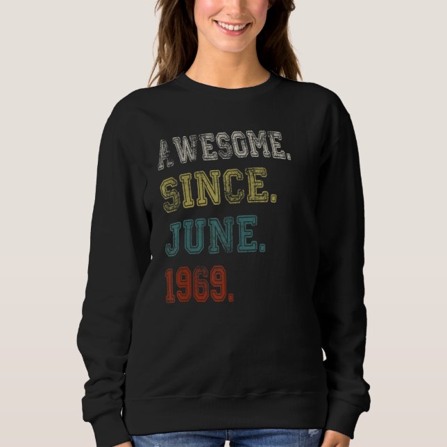 Camiseta Incrível Desde Junho De 1969 53 Anos 53 Anos (Frente)