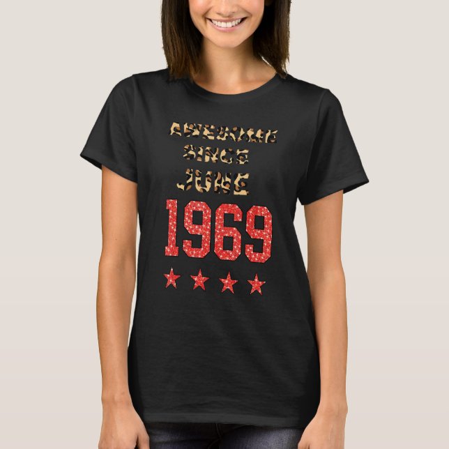 Camiseta Incrível desde junho de 1969 Leopard 1969 (Frente)