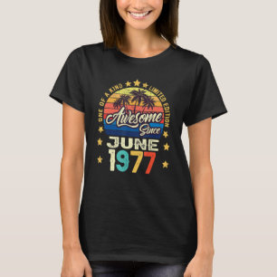 Camiseta Incrível desde junho de 1977 Vintage 45º aniversár
