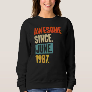 Camiseta Incrível desde junho de 1987 35 anos 35 anos
