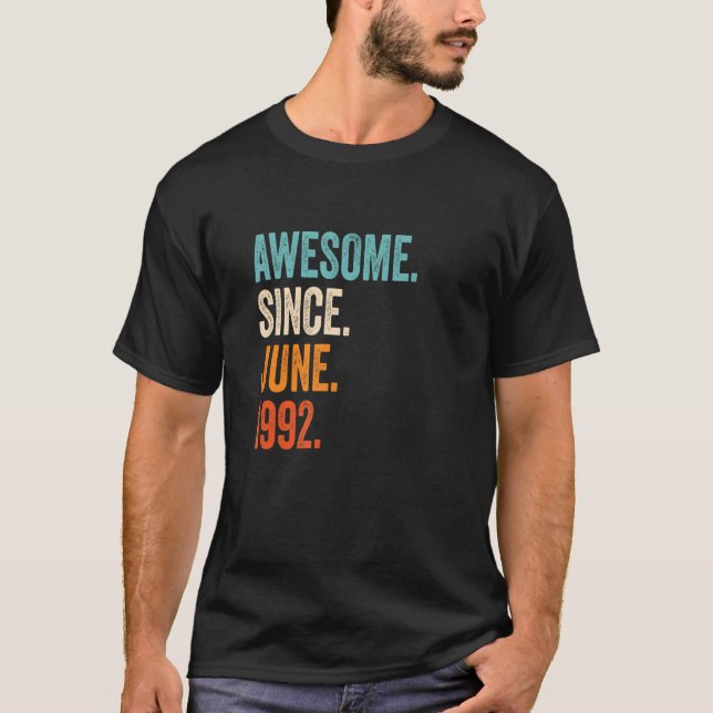 Camiseta Incrível desde junho de 1992 31º Aniversário (Frente)