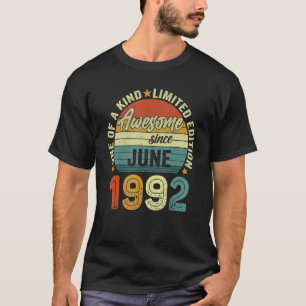 Camiseta Incrível Desde Junho De 1992, aniversário de 30 an