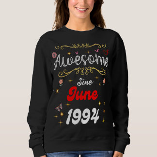 Camiseta Incrível Desde Junho De 1994 Flores De Aniversário