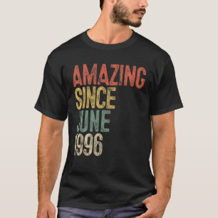 Camiseta Incrível desde junho de 1996 25 de Homens Aniversá