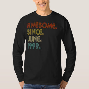 Camiseta Incrível desde junho de 1999 Vintage 23rd Birthday