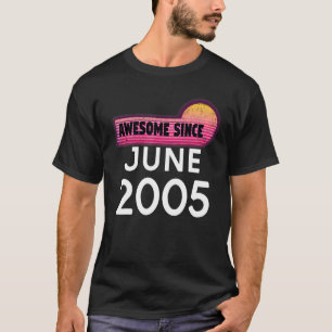 Camiseta Incrível Desde Junho De 2005 Aniversário De 2005 J