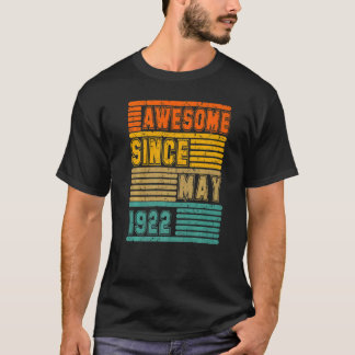Camiseta Incrível desde maio de 1922 Vintage 100th Men And