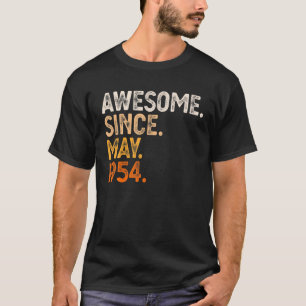 Camiseta Incrível Desde Maio De 1954 68º Aniversário Pre