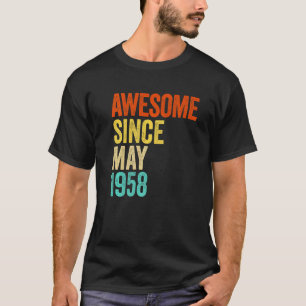 Camiseta Incrível desde maio de 1958 Vintage 64º Homens e M