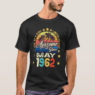Camiseta Incrível desde maio de 1962 Vintage 60º aniversári