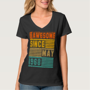 Camiseta Incrível desde maio de 1968 Vintage 54º Homens e M