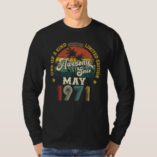 Camiseta Incrível desde maio de 1971 Vintage 51º aniversári