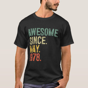 Camiseta Incrível Desde Maio De 1978 45 Anos 45 Anos
