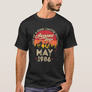 Camiseta Incrível Desde Maio De 1986, Vintage 36º Anivers