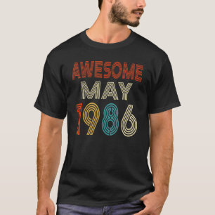 Camiseta Incrível desde maio de 1986 Vintage 36º aniversári
