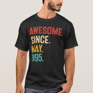 Camiseta Incrível desde maio de 1995 28º aniversário Retro 