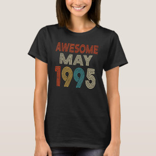 Camiseta Incrível desde maio de 1995 Vintage 27th Birthday