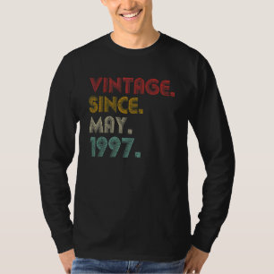 Camiseta Incrível desde maio de 1997 25 Vintage Aniversário