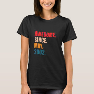 Camiseta Incrível Desde Maio De 2002, Vintage Personalizou