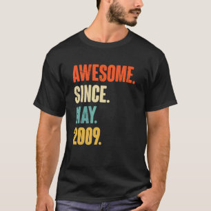 Camiseta Incrível Desde Maio De 2009, 13 Anos, 13 de Presen