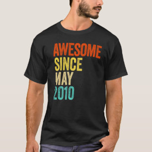 Camiseta Incrível Desde Maio De 2010, Vintage 12 Men And Wo