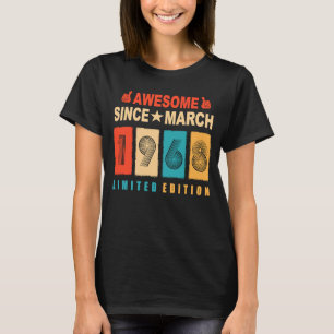 Camiseta Incrível Desde Março De 1968 55 Anos 55 Anos Nasci