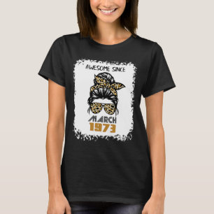 Camiseta Incrível desde março de 1973 49º Bolo bagunçado de