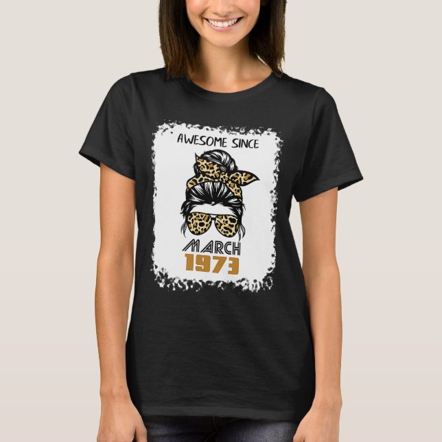 Camiseta Incrível desde março de 1973 49º Bolo bagunçado de (Frente)