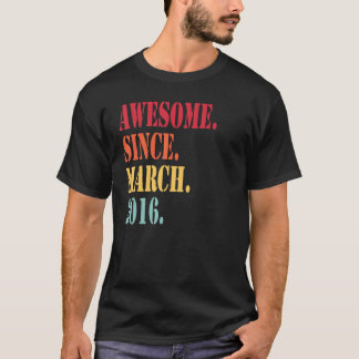 Camiseta Incrível Desde Março De 2016 Para O Nascimento De 