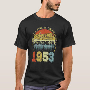 Camiseta Incrível Desde Novembro De 1953 69 Anos 69 Anos Na