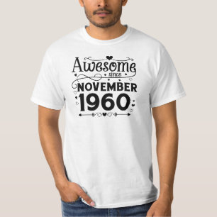 Camiseta incrível desde novembro de 1960