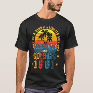 Camiseta Incrível desde novembro de 1961 Vintage 60º aniver