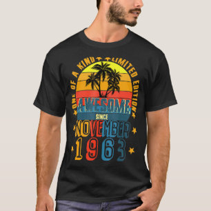 Camiseta Incrível desde novembro de 1963 Vintage 58º aniver