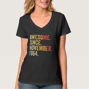 Camiseta Incrível Desde Novembro De 1964 58 Anos De Idade O