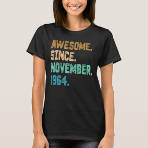 Camiseta Incrível desde novembro de 1964 Vintage 58º aniver